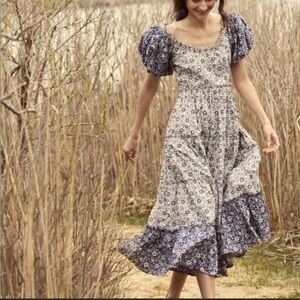 Doen | Dresses | Doen Tahlia Lace Trimmed Floral Print Silk Charmeuse Midi  Dress | Poshmark